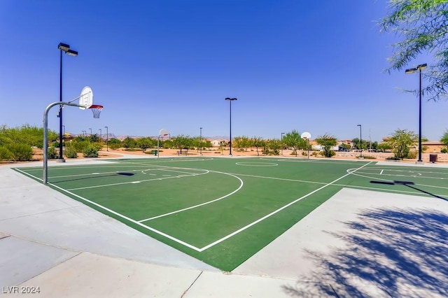 view of basketball court