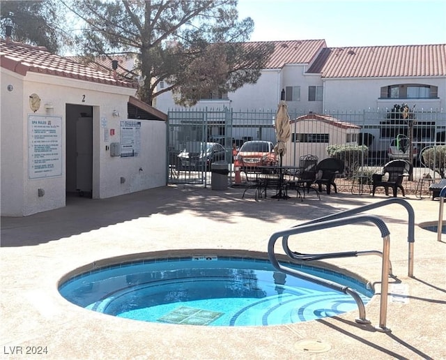 view of pool with a patio area