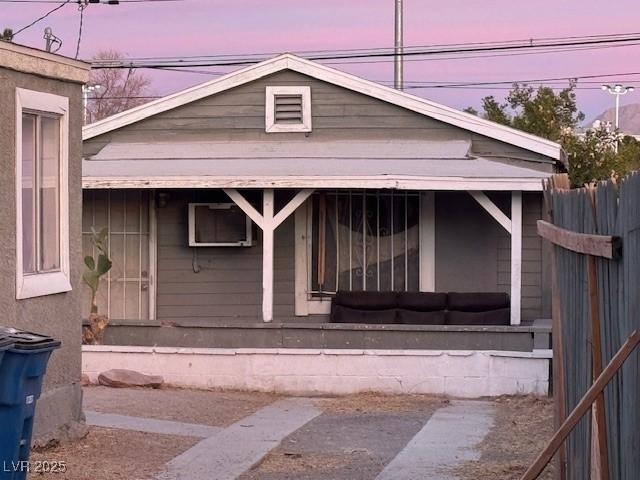 exterior space featuring covered porch