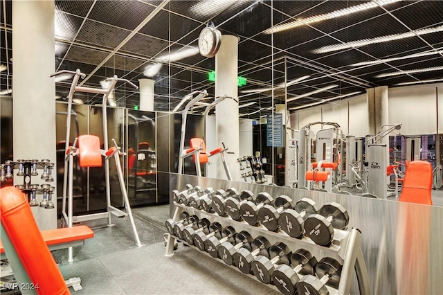 view of exercise room