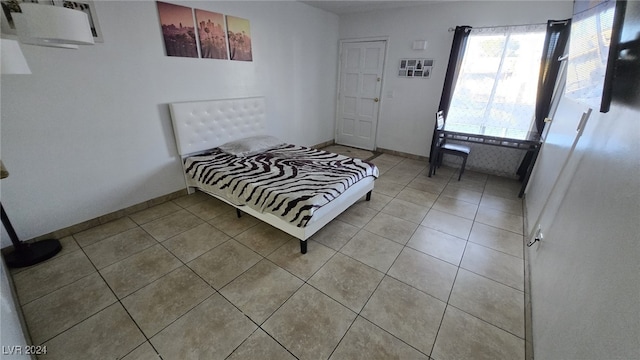 view of tiled bedroom