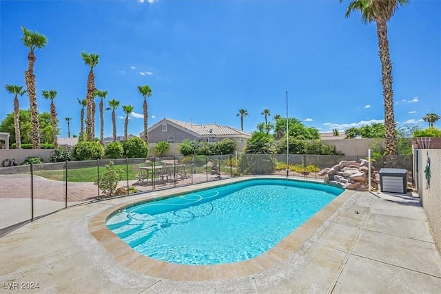 view of pool with a patio area