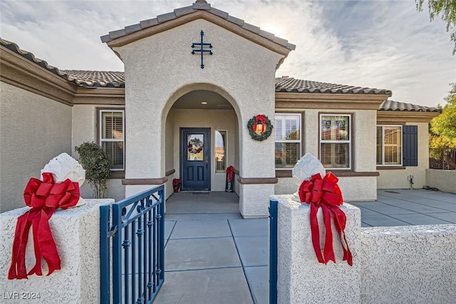 view of entrance to property