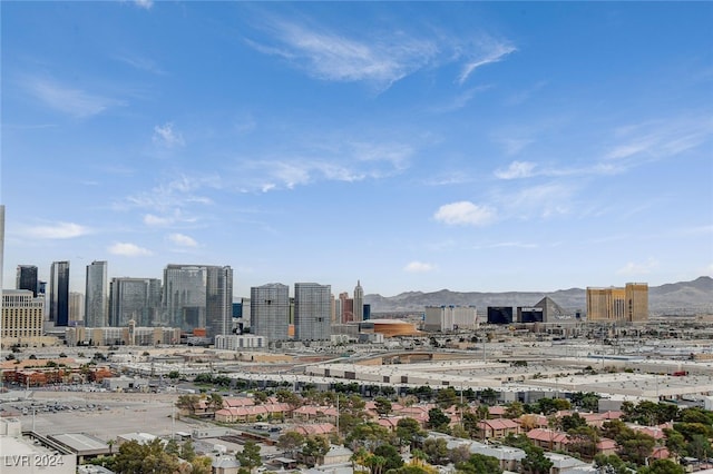 view of city with a mountain view