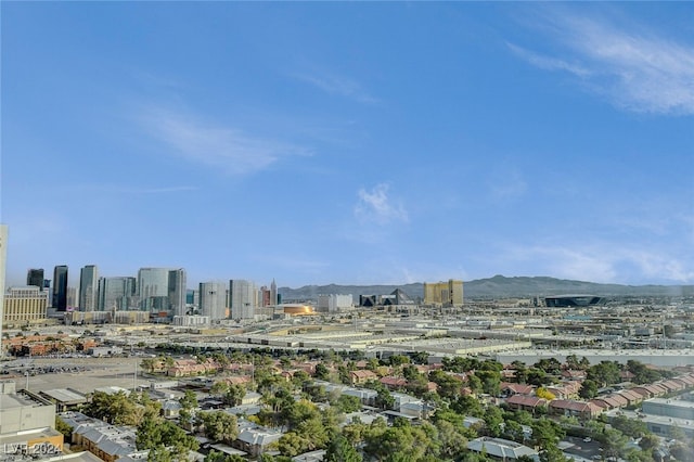 view of city with a mountain view