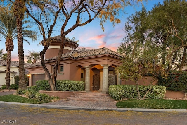 view of mediterranean / spanish-style house