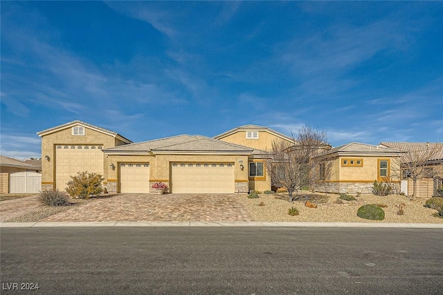 view of front of home featuring a garage