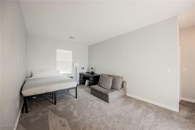 bedroom with carpet floors