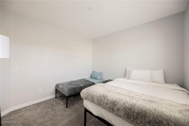 bedroom with carpet floors