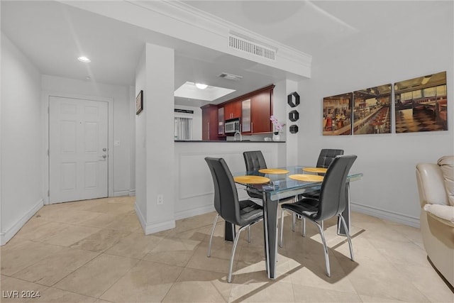 view of dining area