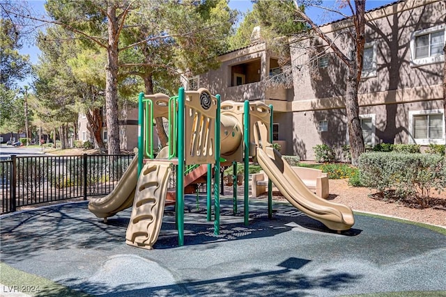 view of jungle gym