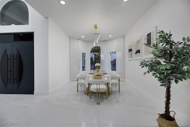 view of dining area