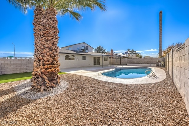 view of pool with a patio area