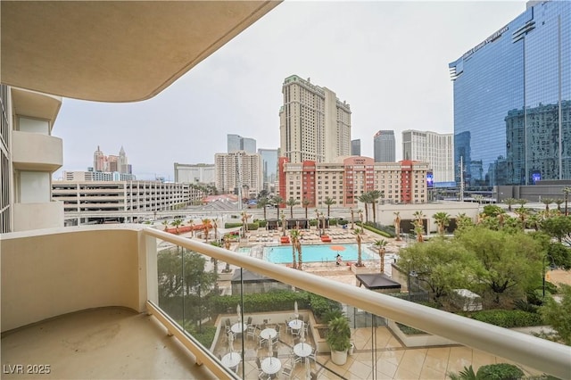 135 E Harmon Ave Unit 407, Las Vegas, NV 89109 - balcony with a view of city