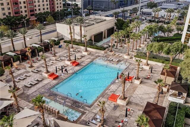 135 E Harmon Ave Unit 407, Las Vegas, NV 89109 - pool with a patio area
