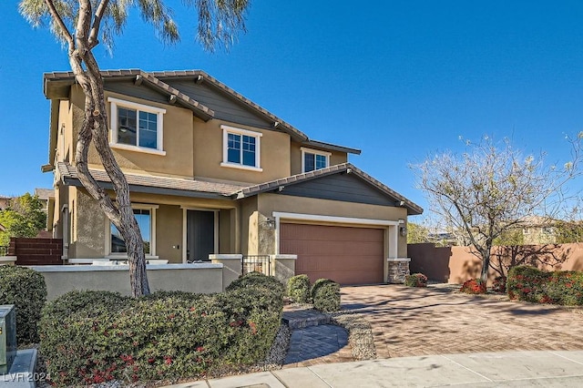 craftsman-style house featuring a garage