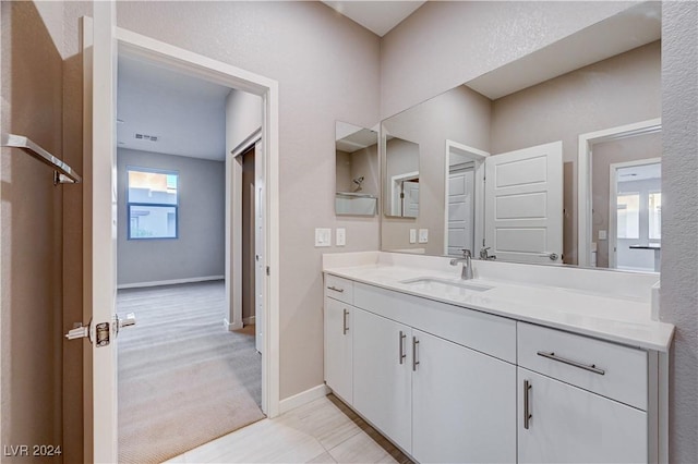 bathroom featuring vanity