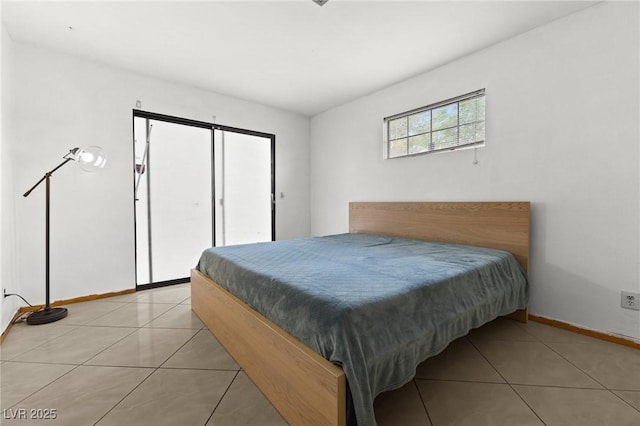 view of tiled bedroom