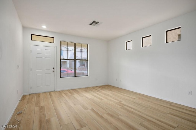 interior space featuring light hardwood / wood-style floors