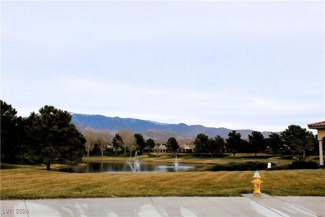 property view of mountains with a water view