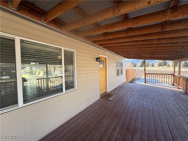 view of wooden terrace