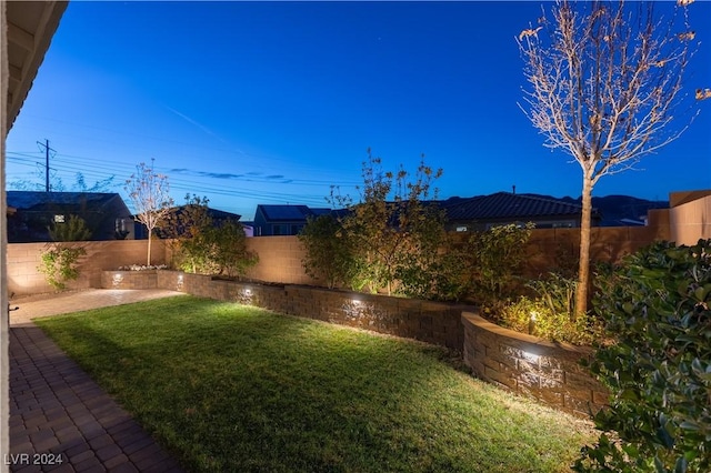 view of yard with a patio