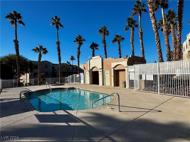 view of pool with a patio area