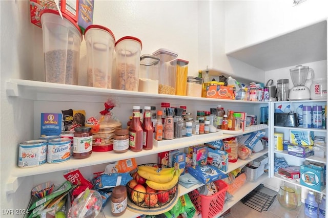 view of pantry