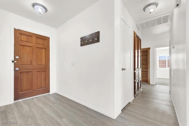 foyer featuring light hardwood / wood-style flooring