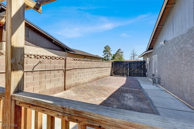 exterior space with a patio