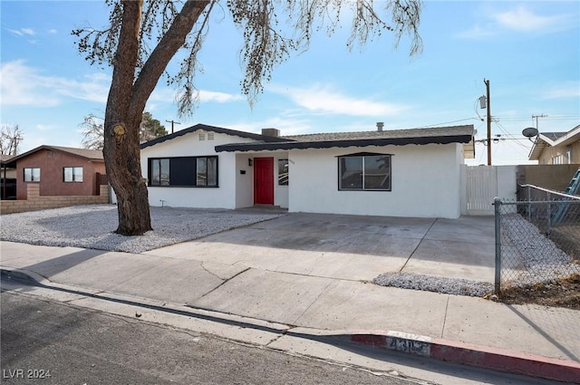 view of ranch-style home