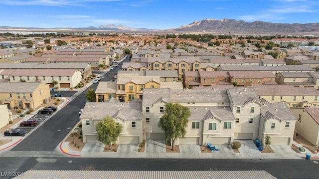 aerial view featuring a mountain view