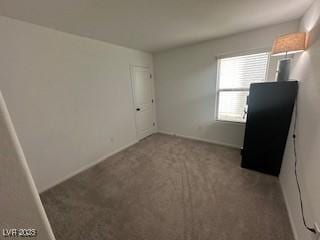 unfurnished bedroom featuring carpet flooring