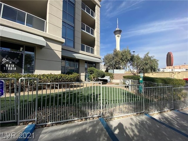 surrounding community with fence