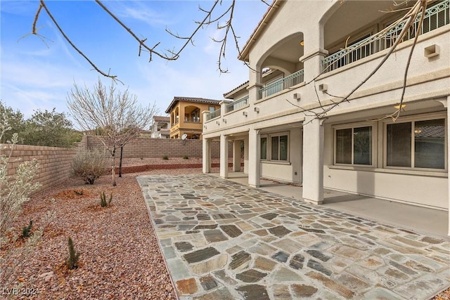 view of patio / terrace featuring a balcony