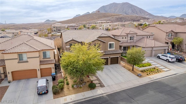 exterior space featuring a mountain view