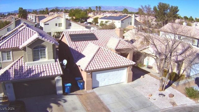 drone / aerial view featuring a residential view