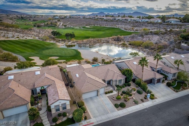 aerial view featuring a mountain view