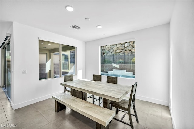 view of dining room