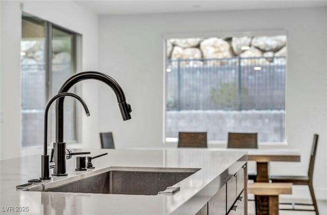 kitchen with a healthy amount of sunlight and sink