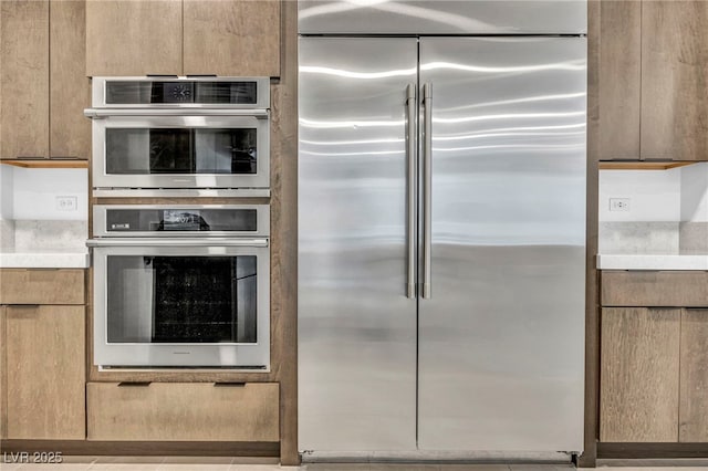 kitchen featuring appliances with stainless steel finishes