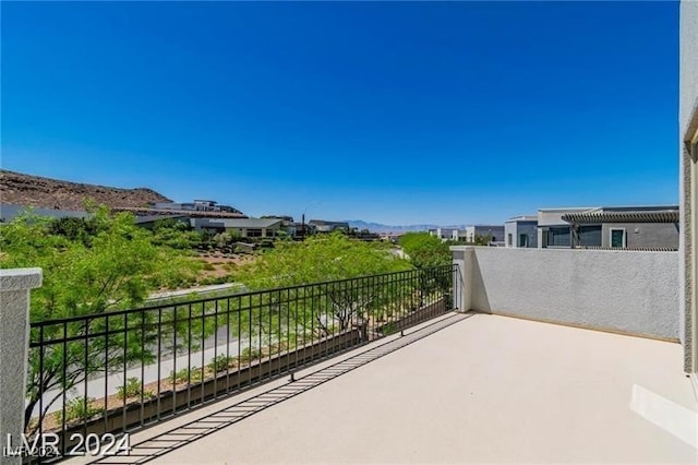 view of patio / terrace featuring a balcony