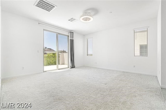 view of carpeted empty room