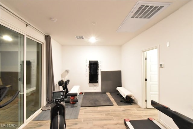 view of exercise room