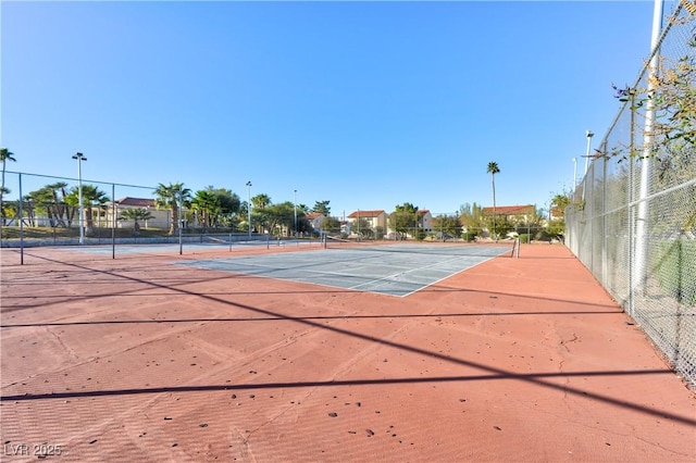 view of tennis court