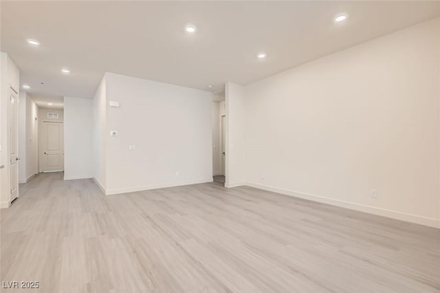 empty room featuring light hardwood / wood-style flooring