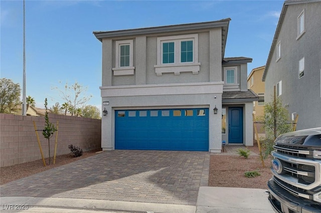 front facade featuring a garage