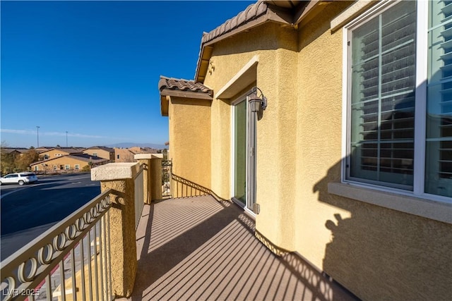 view of balcony