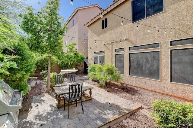 view of patio featuring area for grilling