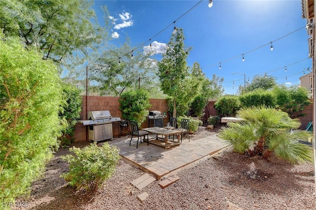 view of patio / terrace featuring area for grilling